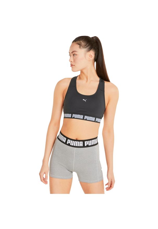 Puma - Stanik fitness PUMA Strong. Kolor: czarny. Sport: fitness