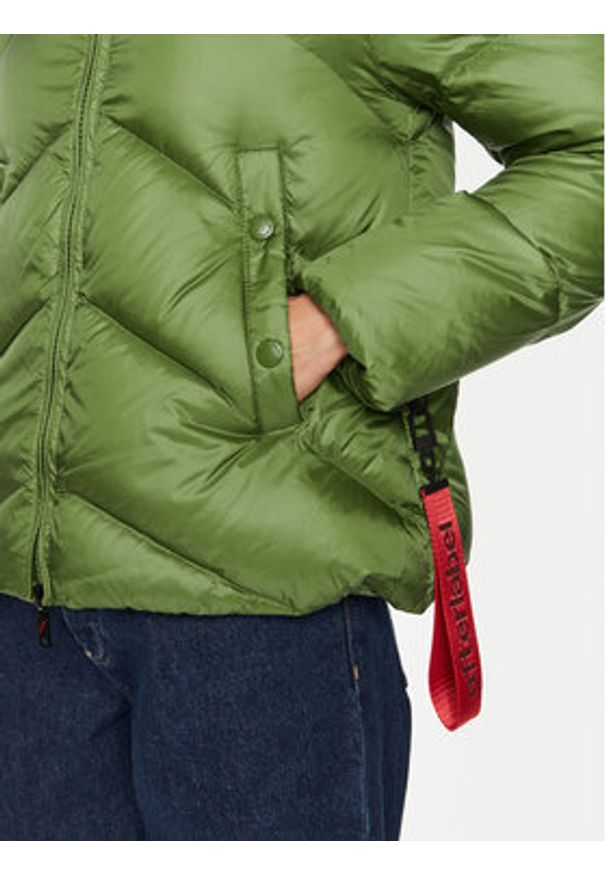After Label Kurtka puchowa Helsinki A00042 Khaki Regular Fit. Kolor: brązowy. Materiał: syntetyk