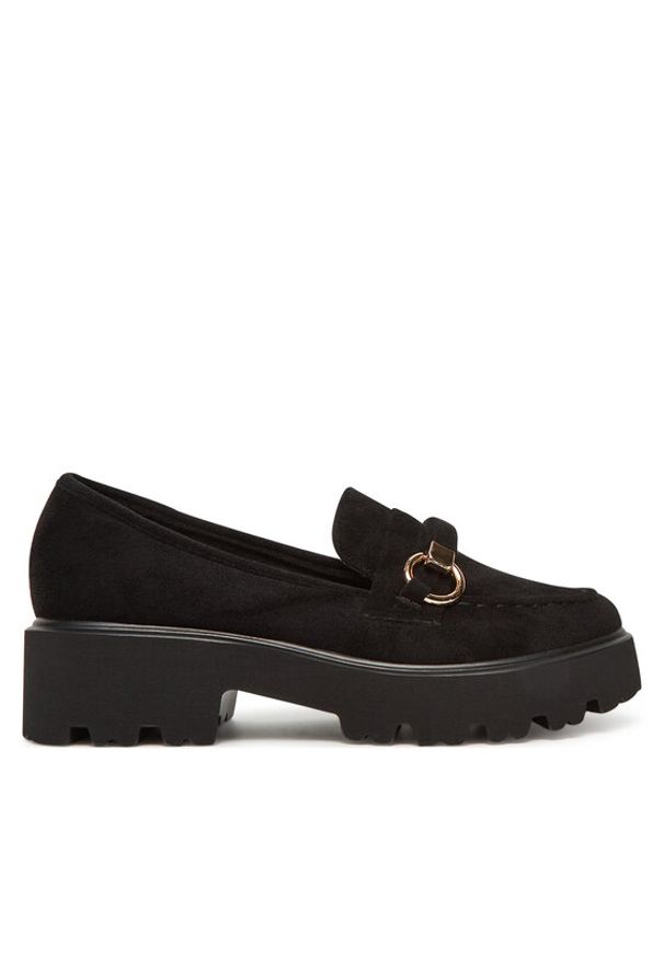 DeeZee Loafersy LE601-4 Czarny. Kolor: czarny. Materiał: materiał
