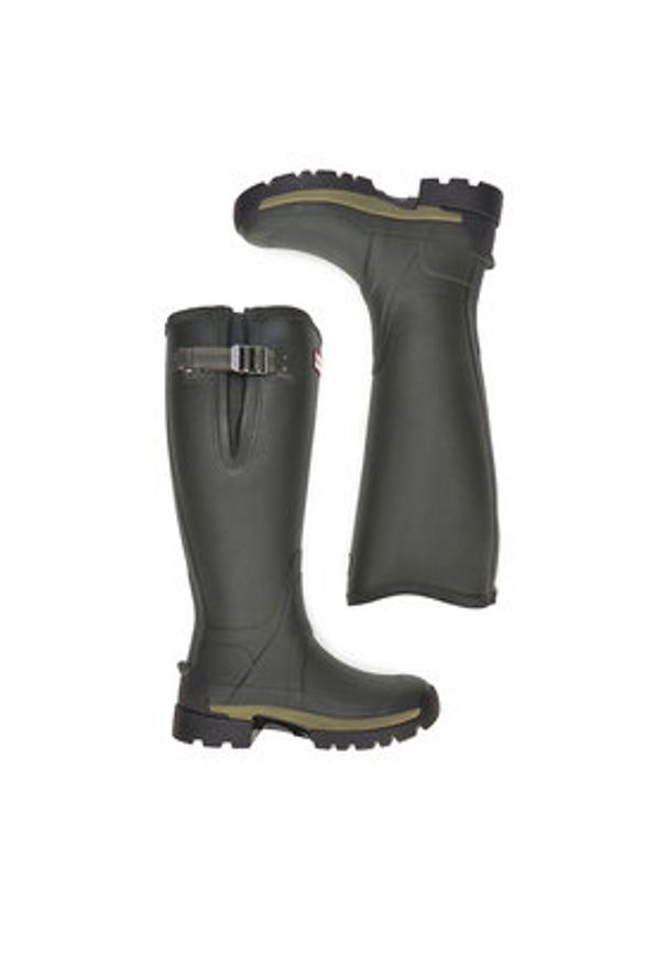 Hunter Kalosze WFT2201RNP Khaki. Kolor: brązowy. Materiał: kauczuk