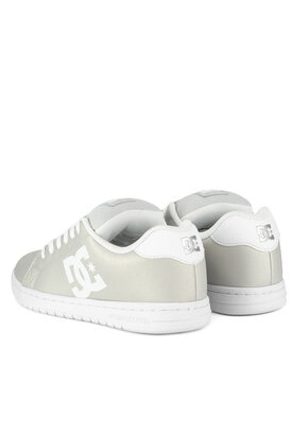 DC Sneakersy GAVELER ADJS700082-MSL Srebrny. Kolor: srebrny. Materiał: skóra