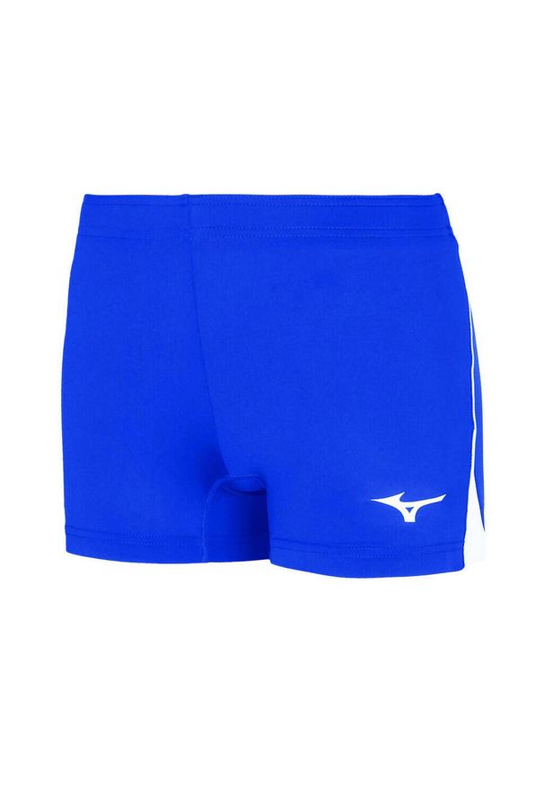 Spodnie treningowe damskie Mizuno Highkyu. Kolor: czerwony, biały, wielokolorowy. Długość: krótkie. Sport: fitness