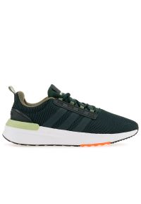 Adidas - Buty adidas Racer TR21 GX4234 - zielone. Okazja: na spacer. Zapięcie: pasek. Kolor: zielony. Materiał: guma. Szerokość cholewki: normalna. Wzór: aplikacja, paski. Model: Adidas Racer. Sport: turystyka piesza