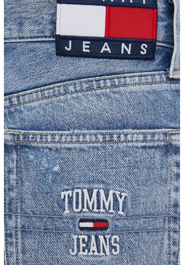 Tommy Jeans Jeansy BETSY CE817 damskie high waist. Stan: podwyższony. Kolor: niebieski