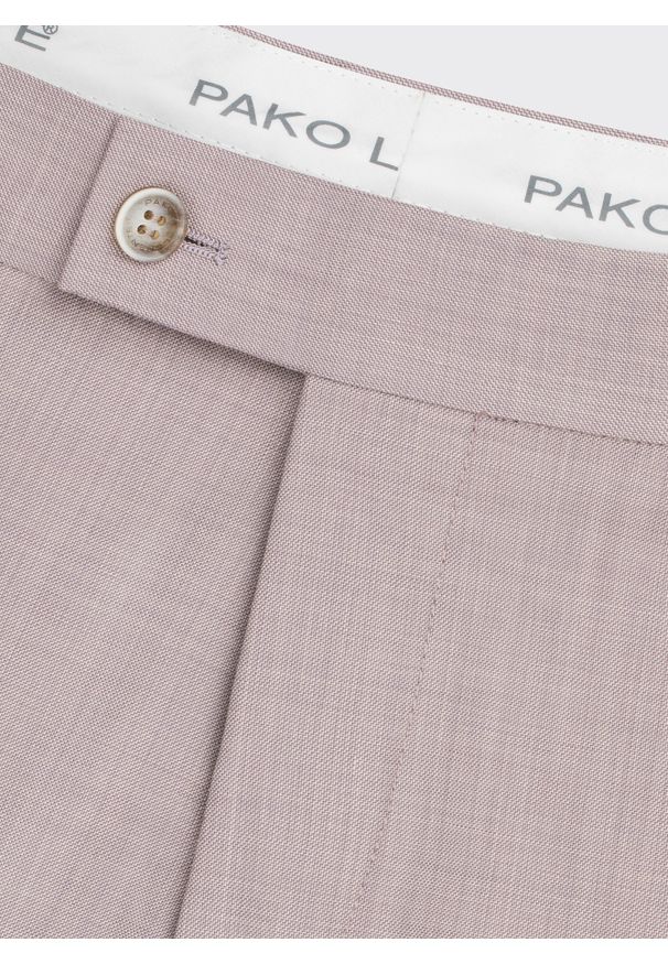 Pako Lorente - PAKO LORENTE – Spodnie garniturowe w kolorze różowym. Okazja: na spotkanie biznesowe. Kolor: różowy. Materiał: poliester, wełna. Styl: elegancki, biznesowy