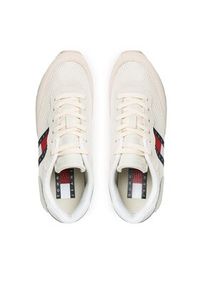 Tommy Jeans Sneakersy Retro Runner EN0EN02121 Beżowy. Kolor: beżowy. Materiał: materiał #4