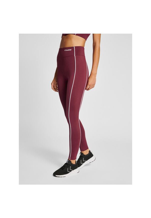 Legginsy damskie Hummel Mt Flash. Kolor: czerwony, wielokolorowy, brązowy. Sport: fitness