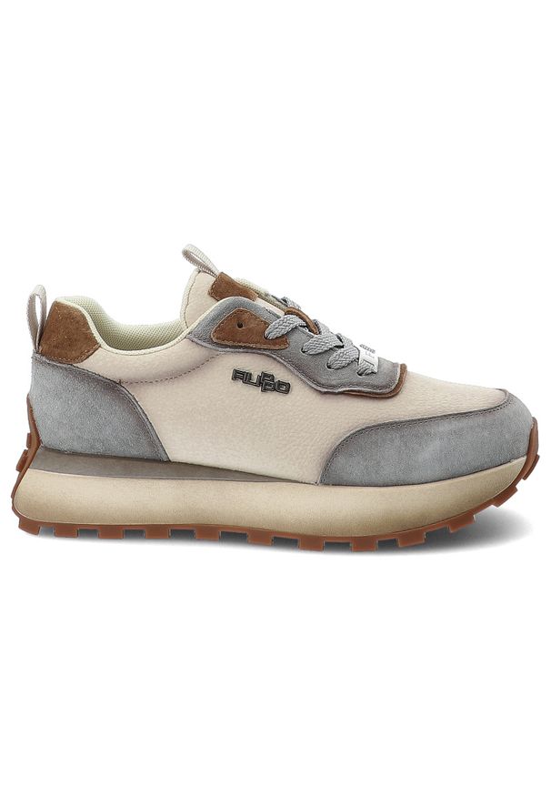 Sneakersy damskie Filippo, skóra naturalna zamszowe wstawki sznurowany fason gruba amortyzująca podeszwa okrągły nosek, niebieskie, DP7754/26. Okazja: na spacer, na co dzień. Nosek buta: okrągły. Zapięcie: sznurówki. Kolor: beżowy. Materiał: zamsz, skóra. Szerokość cholewki: normalna. Styl: casual, elegancki, klasyczny