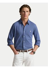 Polo Ralph Lauren Koszula 710654408143 Niebieski Regular Fit. Typ kołnierza: polo. Kolor: niebieski. Materiał: bawełna