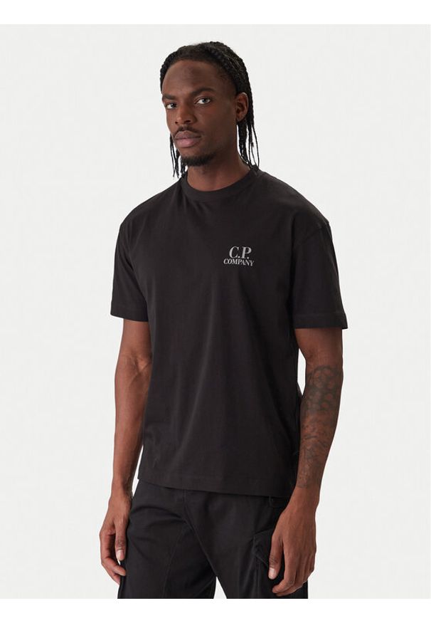 C.P. Company T-Shirt 20CMTS086A005100W Czarny Regular Fit. Kolor: czarny. Materiał: bawełna