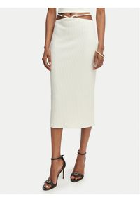 Guess Spódnica ołówkowa E6GD04 KG322 Kremowy Slim Fit. Kolor: kremowy. Materiał: syntetyk #1