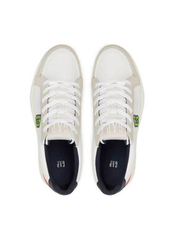 GAP - Gap Sneakersy Seattle Ii Ctr GAB002F5SWWHITGP Biały. Kolor: biały. Materiał: skóra