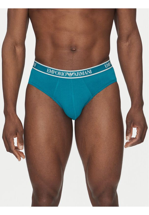 Emporio Armani Underwear Komplet 3 par slipów EM000369 AF10779 MB092 Kolorowy. Materiał: bawełna. Wzór: kolorowy