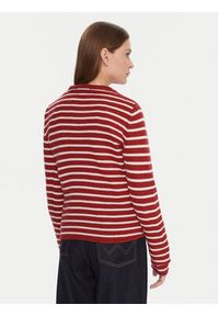 TOMMY HILFIGER - Tommy Hilfiger Sweter WW0WW40264 Czerwony Regular Fit. Kolor: czerwony. Materiał: wełna #2