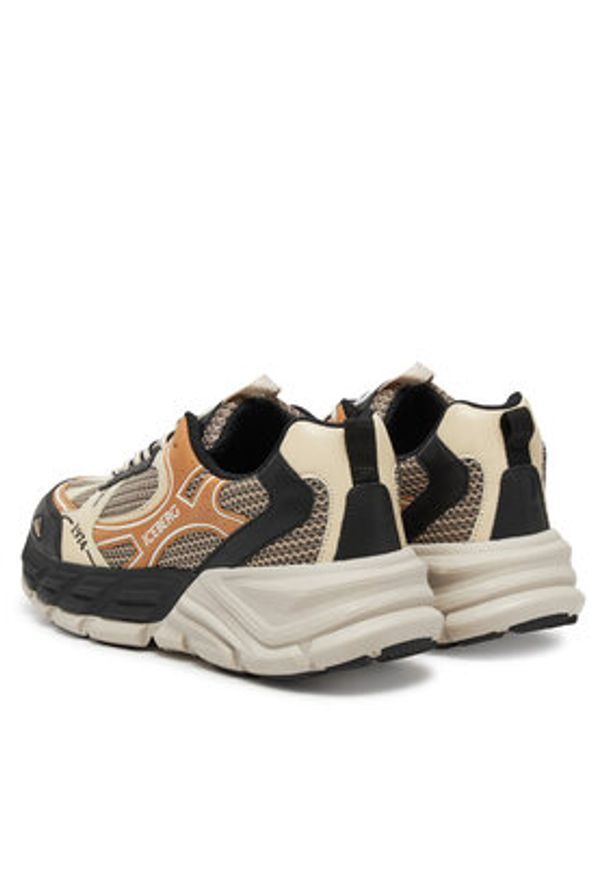 Iceberg Sneakersy IU1706 Beżowy. Kolor: beżowy. Materiał: skóra