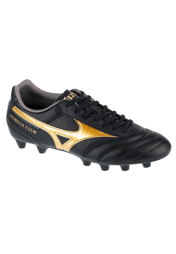 Buty piłkarskie Mizuno Morelia Ii Club, Dla obu płci. Kolor: czarny, żółty, wielokolorowy. Materiał: materiał, syntetyk. Szerokość cholewki: normalna. Sport: piłka nożna