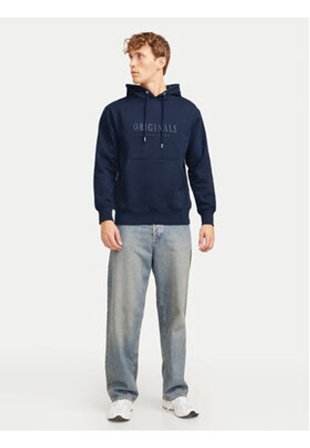 Jack & Jones - Jack&Jones Bluza Frederiksberg 12262811 Granatowy Regular Fit. Kolor: niebieski. Materiał: bawełna