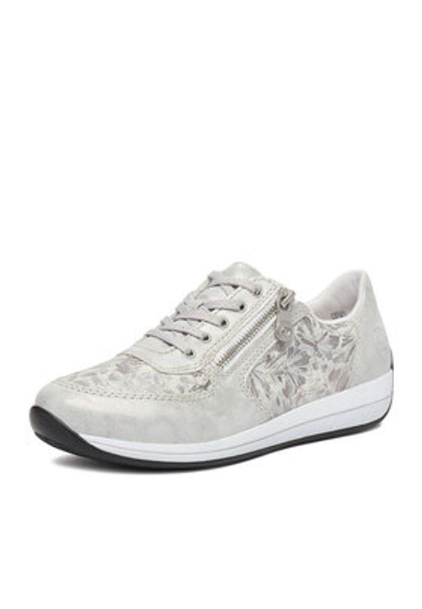 Rieker Sneakersy N1112-80 Srebrny. Kolor: srebrny. Materiał: materiał