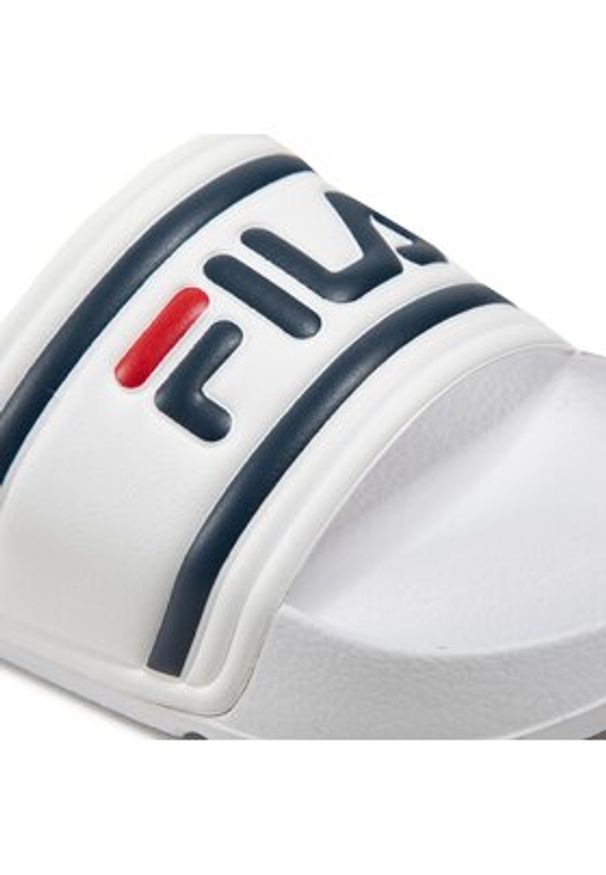 Fila Klapki Morro Bay Slipper Jr 1010934.1FG Biały. Kolor: biały