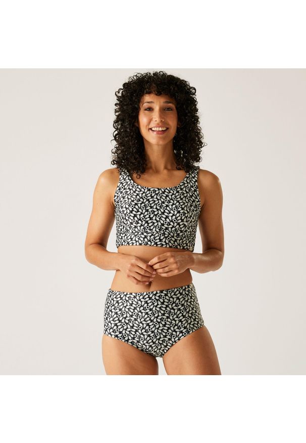 Regatta - Orla Kiely Reversible damskie bikini odwracalne. Kolor: niebieski, turkusowy, wielokolorowy. Materiał: tkanina, materiał