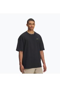 Koszulka Under Armour Woven Label Heavyweight. Kolor: czarny. Sport: fitness #1