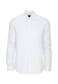 Ochnik - Biała elegancka koszula męska. Kolor: biały. Materiał: bawełna. Długość: długie. Styl: elegancki
