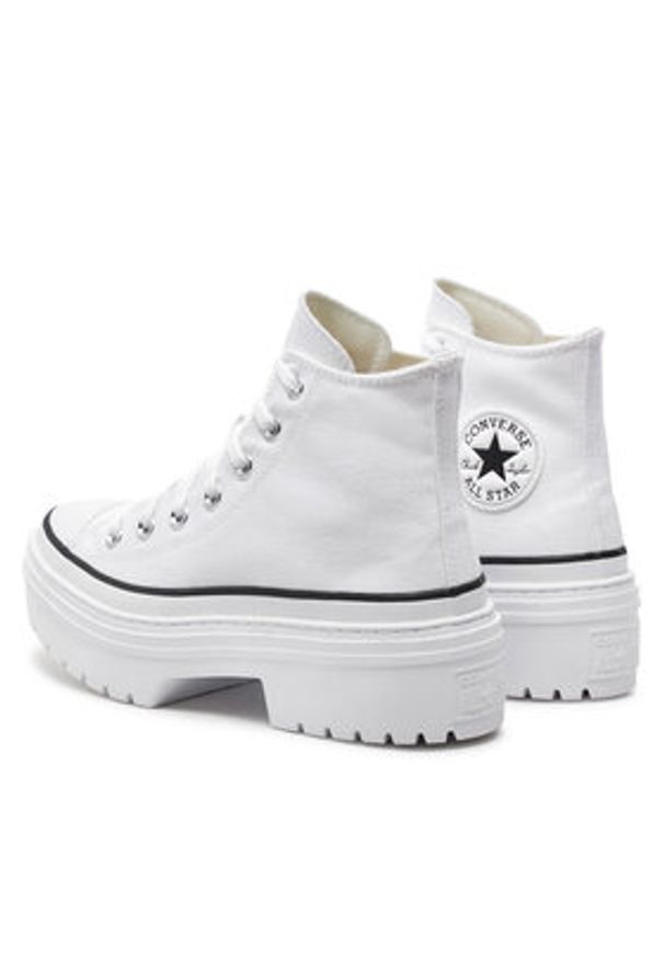 Converse Trampki Chuck Taylor All Star Lugged Heel Platform A10364C Biały. Kolor: biały. Materiał: materiał. Obcas: na platformie
