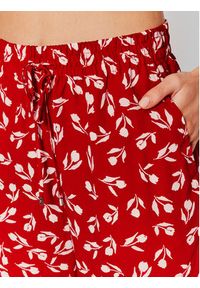 Lauren Ralph Lauren Spodnie materiałowe 200858495001 Czerwony Relaxed Fit. Kolor: czerwony. Materiał: materiał, syntetyk