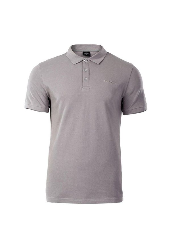 Hi-tec - Męska Koszulka Polo Romso. Typ kołnierza: polo. Kolor: szary. Sport: turystyka piesza
