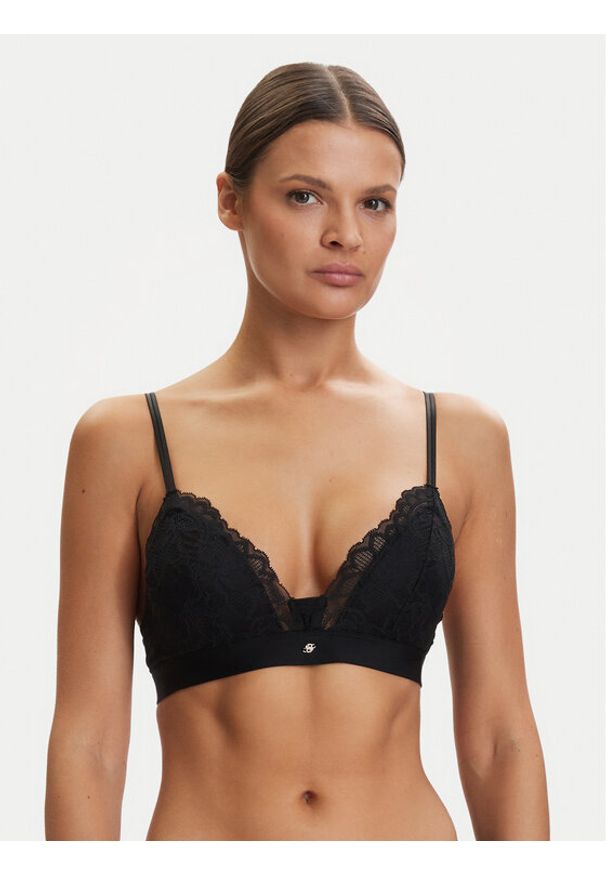 BOSS Biustonosz braletka Blossom 50556193 Czarny. Kolor: czarny. Materiał: syntetyk