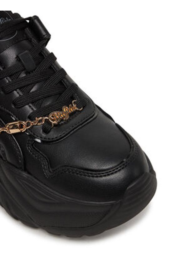 Buffalo Sneakersy Bliss Chain 1636294 Czarny. Kolor: czarny. Materiał: skóra