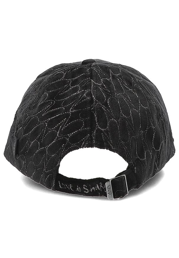 Czarna Stylowa Damska Czapka Z Daszkiem Anekke. Kolor: czarny. Materiał: materiał. Styl: elegancki