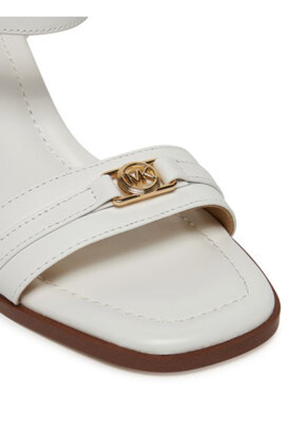 MICHAEL Michael Kors Espadryle Mandy 40R5MAMS1L Biały. Kolor: biały. Materiał: skóra