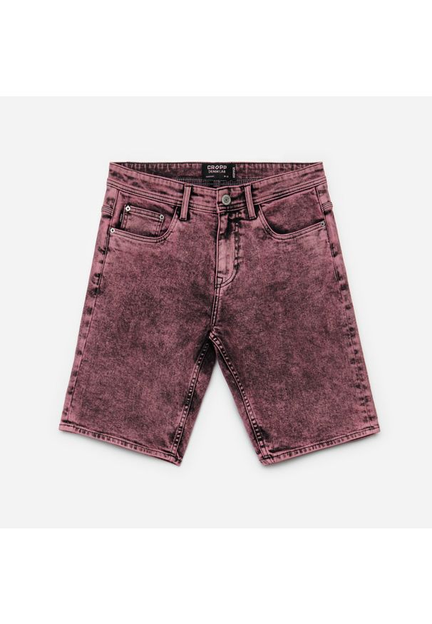 Cropp - Jeansowe szorty - Różowy. Kolor: różowy. Materiał: jeans