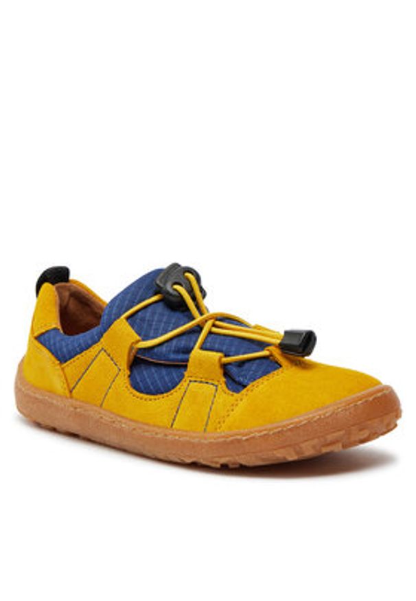 Froddo Sneakersy Barefoot Track G3130243-3 S Żółty. Kolor: żółty. Materiał: materiał