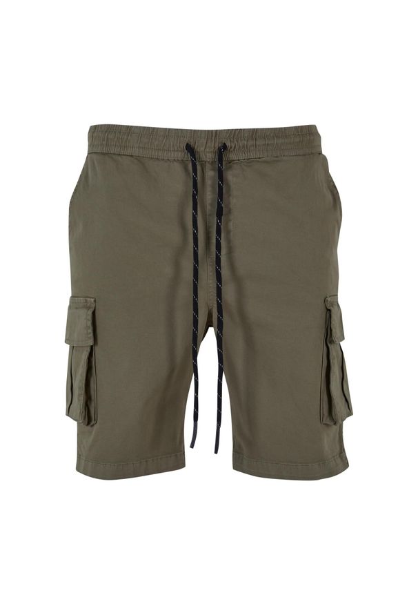 Urban Classics - Szorty Cargo Męskie Sznurki Ściągające. Kolor: zielony. Sport: turystyka piesza