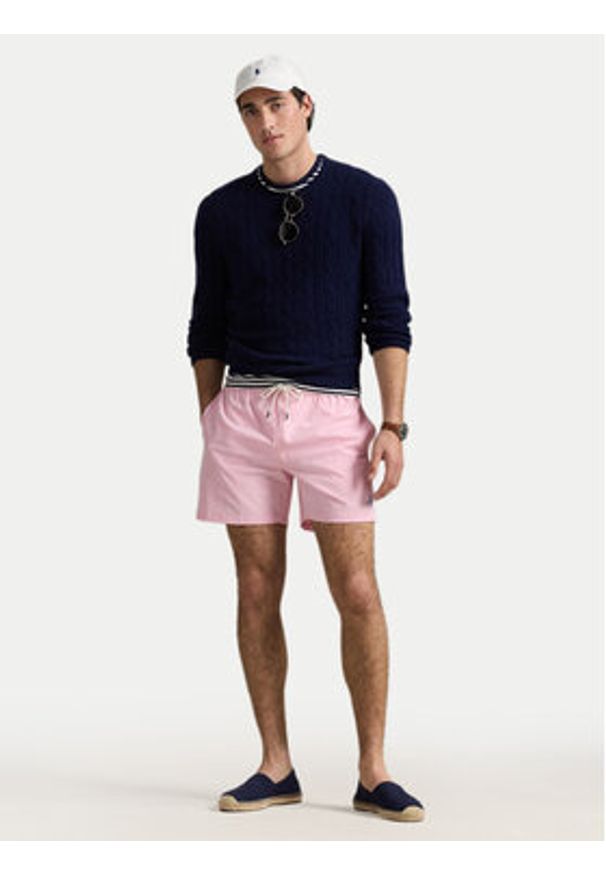 Polo Ralph Lauren Szorty kąpielowe 710957782004 Różowy Classic Fit. Kolor: różowy. Materiał: syntetyk