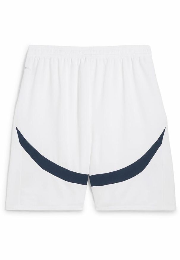 Puma - Męskie szorty Manchester City 24/25 PUMA White Marine Blue. Kolor: biały, wielokolorowy, niebieski. Sport: piłka nożna
