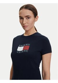 Tommy Jeans T-Shirt DW0DW22781 Granatowy Regular Fit. Kolor: niebieski. Materiał: bawełna #4