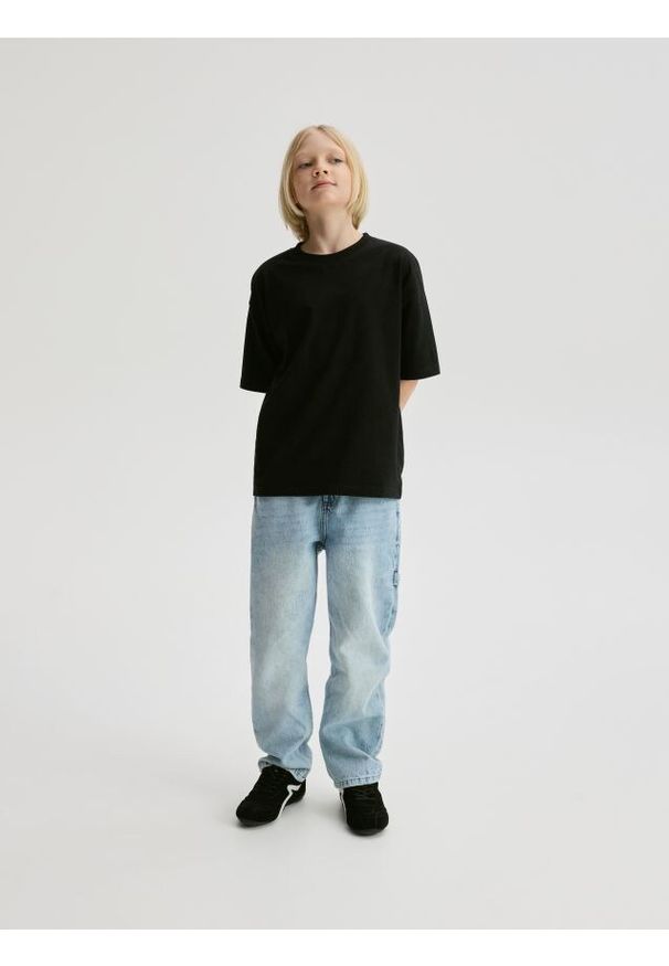 Reserved - Jeansy straight fit - niebieski. Kolor: niebieski