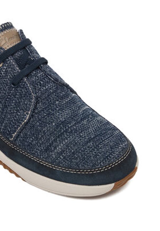Clarks Półbuty Easeway Lace 26187413 Granatowy. Kolor: niebieski. Materiał: materiał