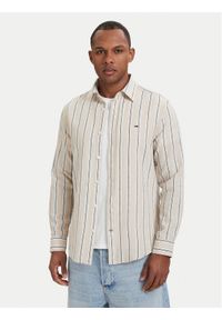 Tommy Jeans Koszula DM0DM22755 Beżowy jasny Regular Fit. Kolor: beżowy. Materiał: bawełna #1
