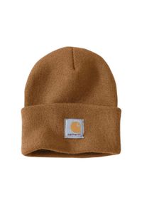 Czapka zimowa Carhartt Acrylic Watch Hat. Kolor: brązowy. Sezon: zima. Styl: sportowy