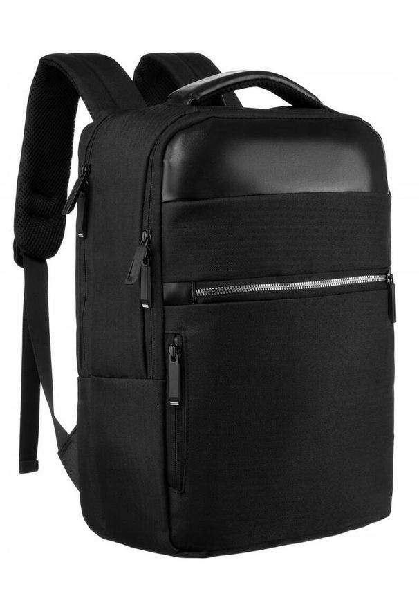 Plecak podróżny Peterson PTN BP-01 czarny. Kolor: czarny. Materiał: materiał. Styl: casual
