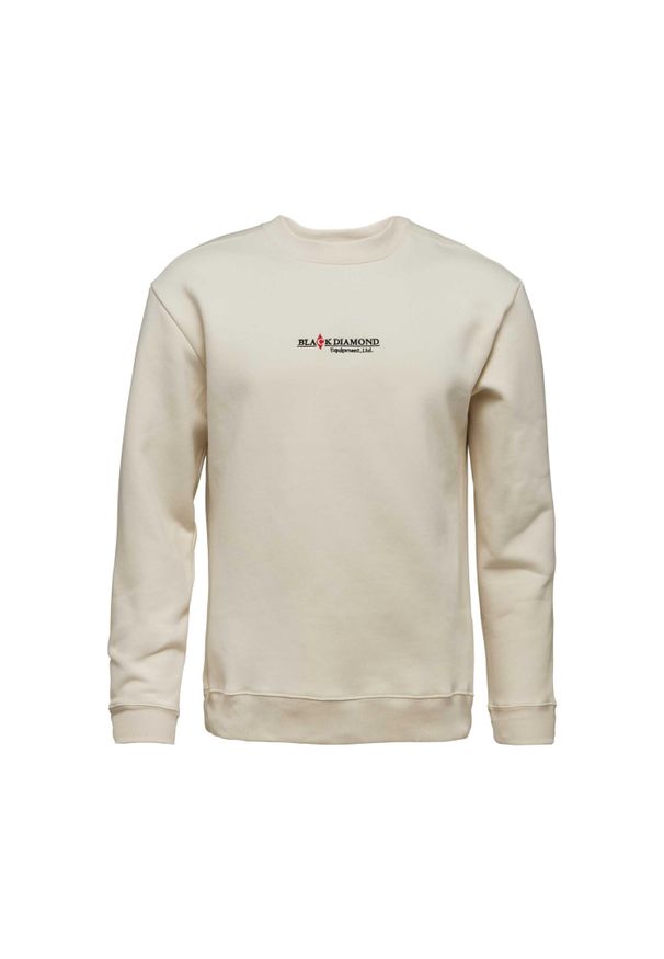 Bluza z okrągłym dekoltem Black Diamond Heritage Wordmark. Kolor: biały. Materiał: bawełna. Sport: wspinaczka