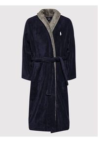 Polo Ralph Lauren Szlafrok 714854533001 Granatowy. Typ kołnierza: polo. Kolor: niebieski. Materiał: bawełna