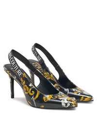 Versace Jeans Couture Sandały 78VA3S52 Czarny. Kolor: czarny. Materiał: skóra
