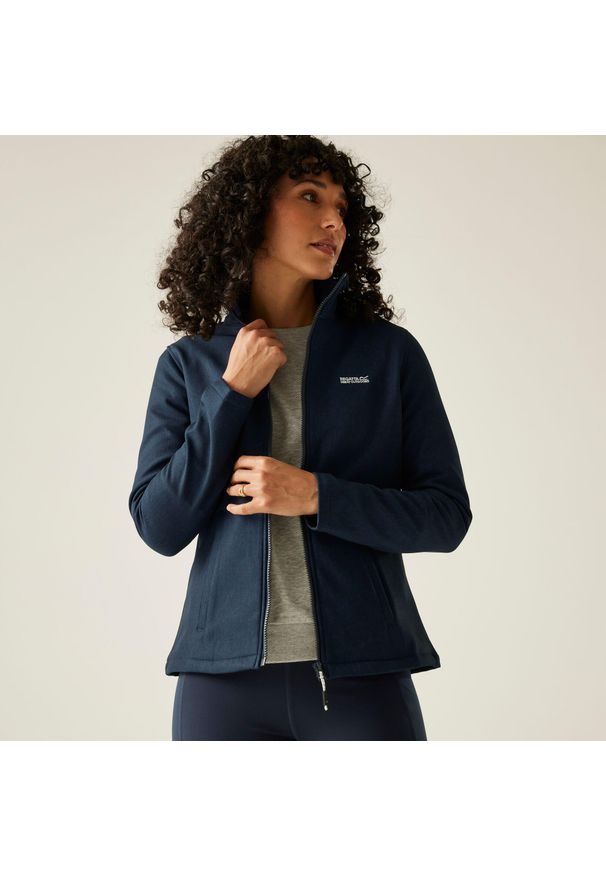 Regatta - Softshell damski Connie V. Kolor: niebieski. Materiał: softshell. Sport: turystyka piesza