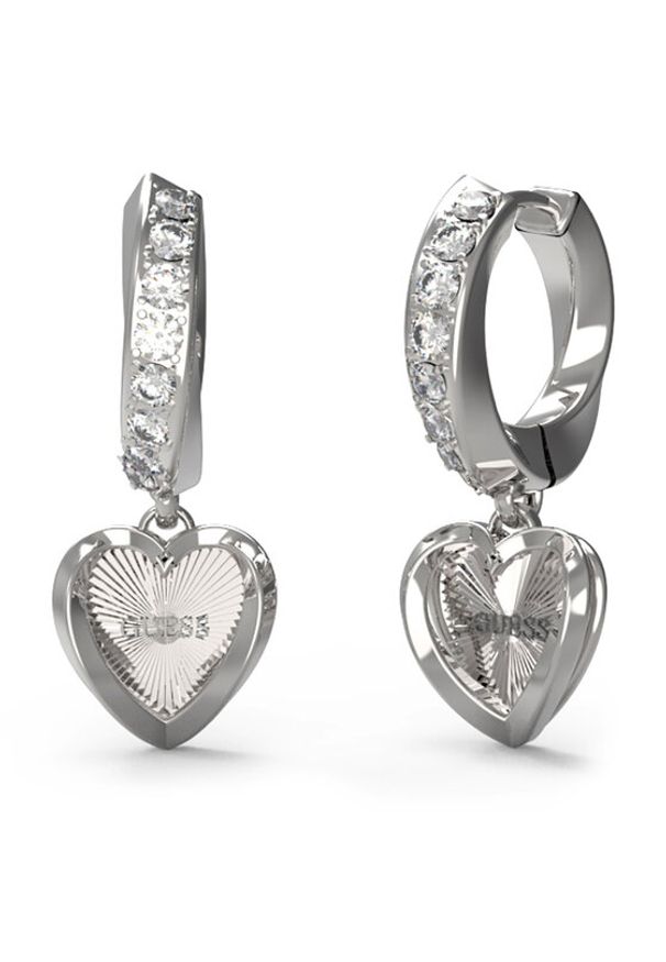 Guess Kolczyki JUBE04 615JW Srebrny. Materiał: metalowe, srebrne. Kolor: srebrny