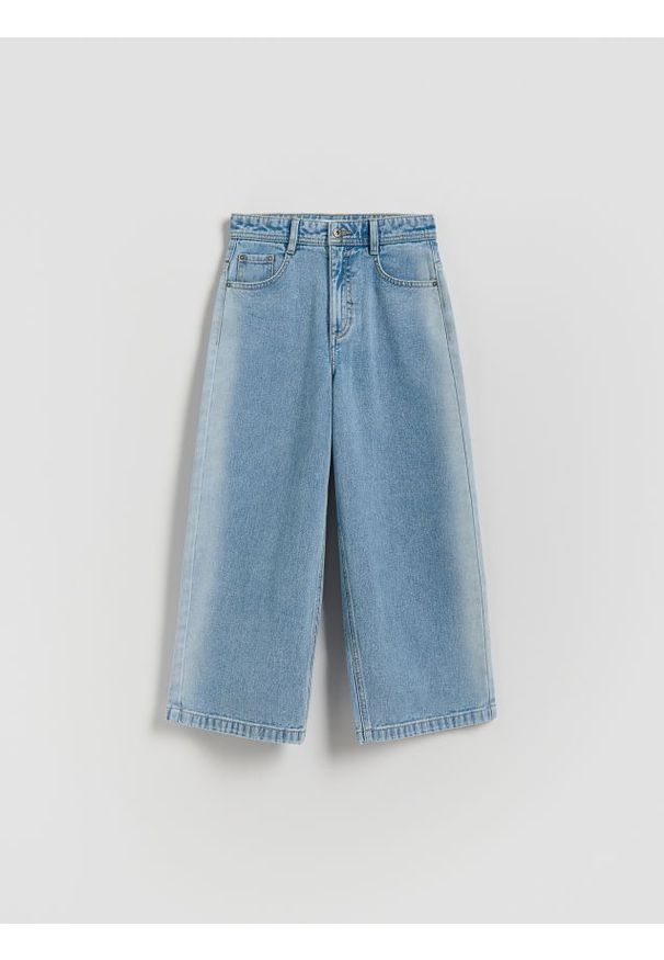 Reserved - Jeansy baggy - niebieski. Kolor: niebieski
